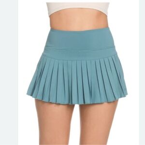 Gold Hinge Pleated Skirt || Size Medium